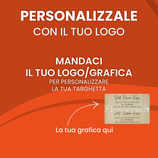 Targa personalizzata: il punto dove viene stampata la tua grafica