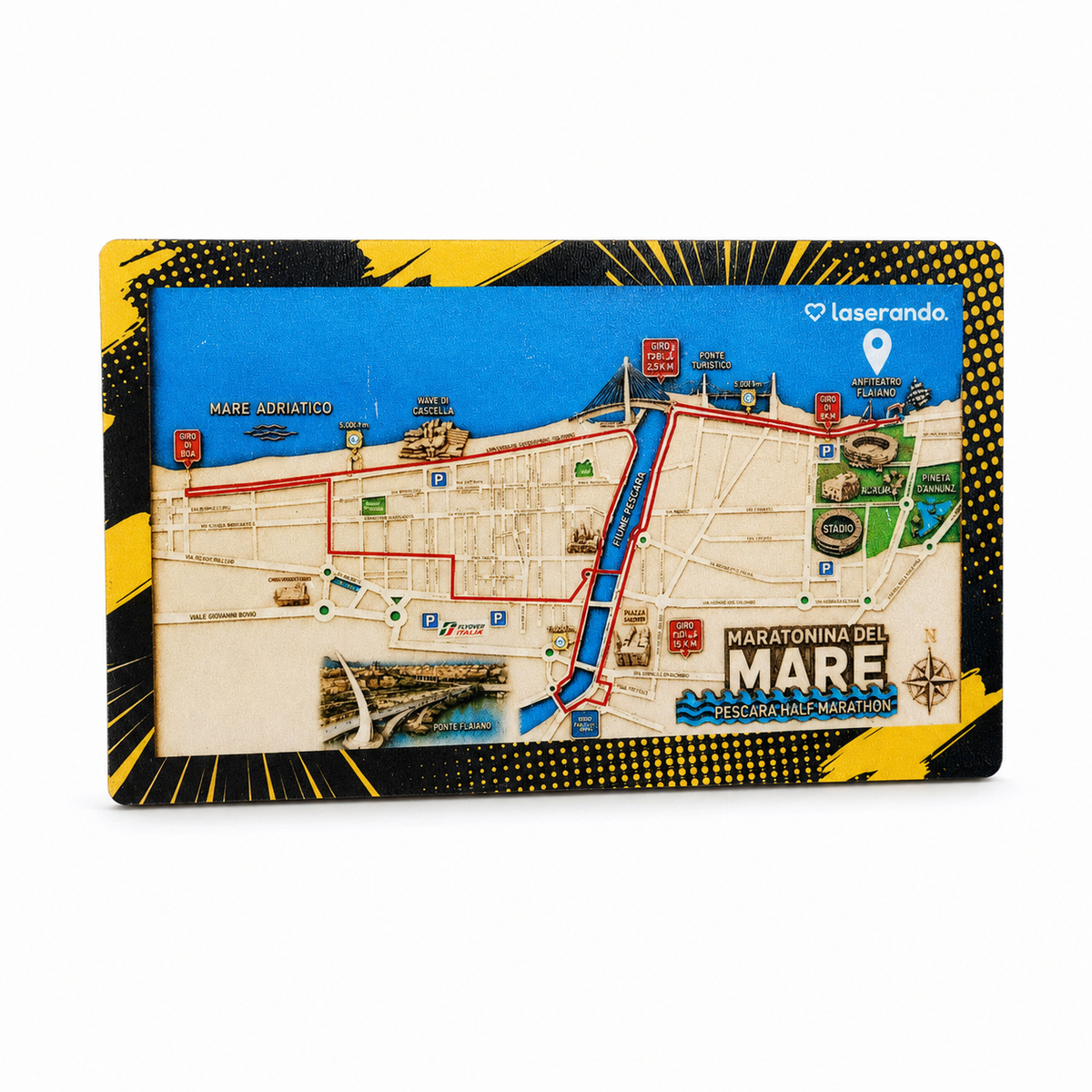 Quadretto Mappa Maratonina del Mare 2026