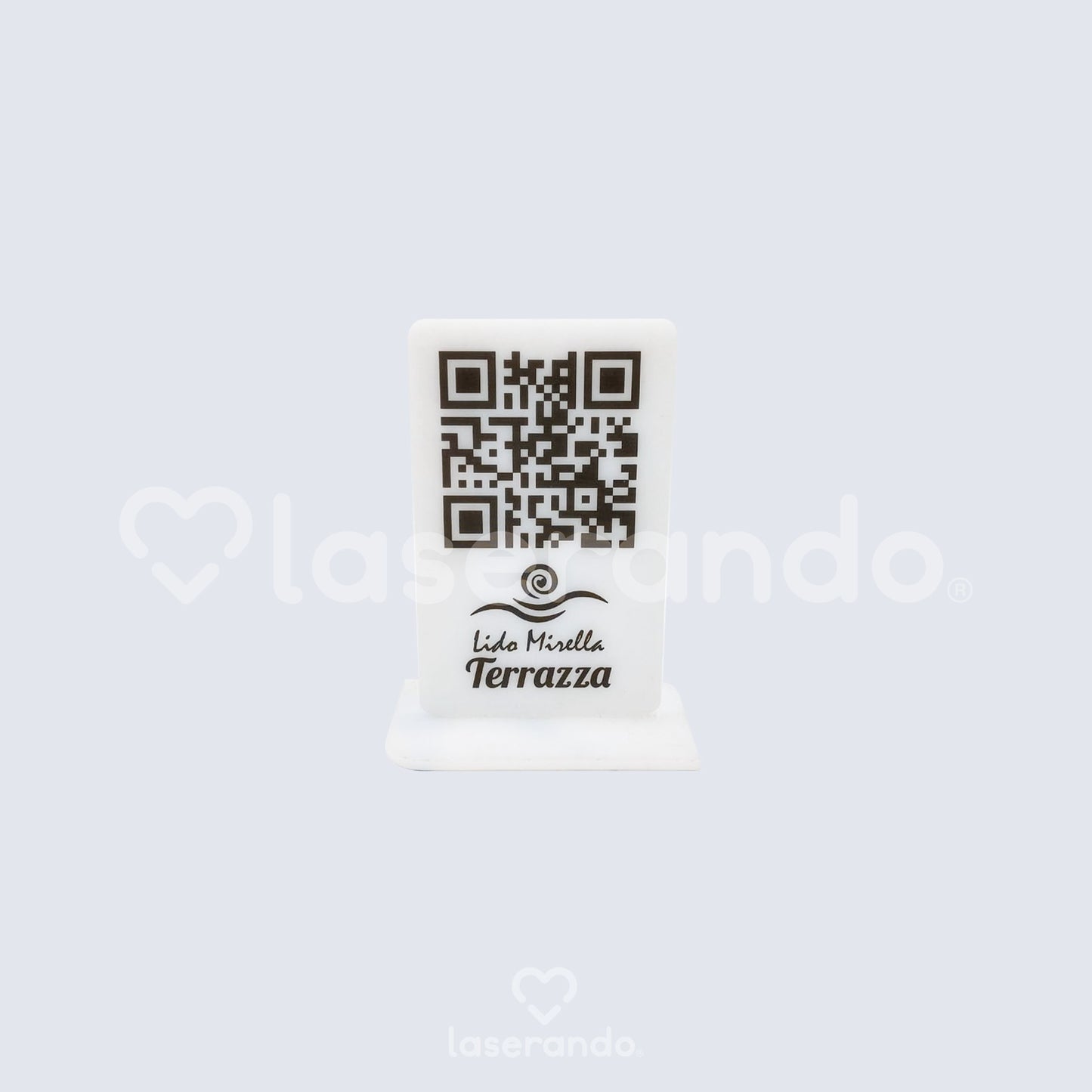 Menù QR CODE con base legno o plexiglass